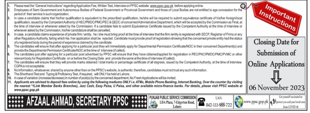 PPSC Punjab Police Special Branch Jobs 2023 page 2
